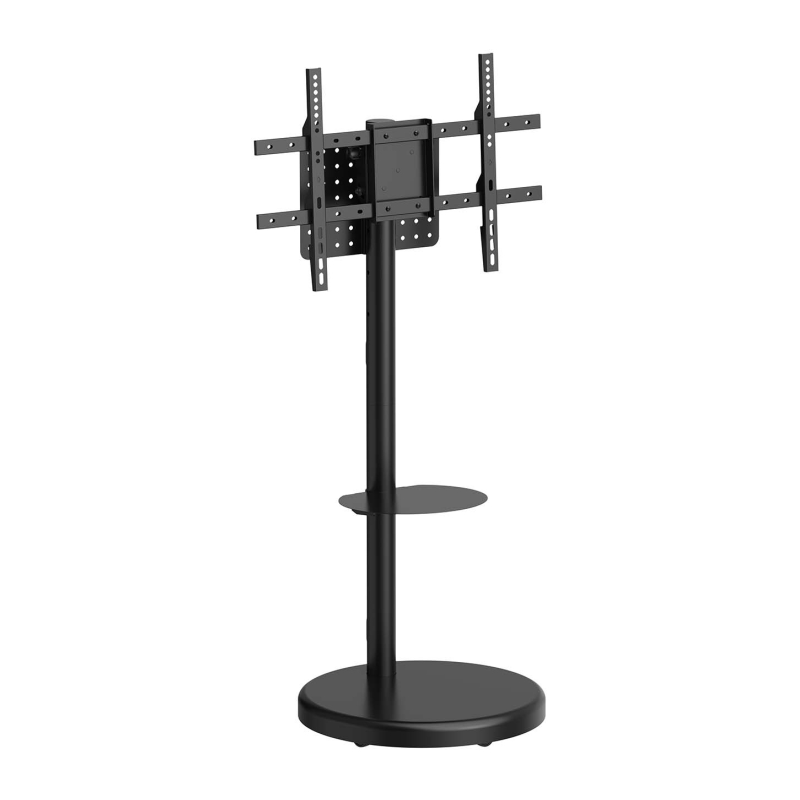 SOPORTE AISENS SUELO RUEDAS BANDEJA DVD PANTALLA 50KG 37-86 NEGRO