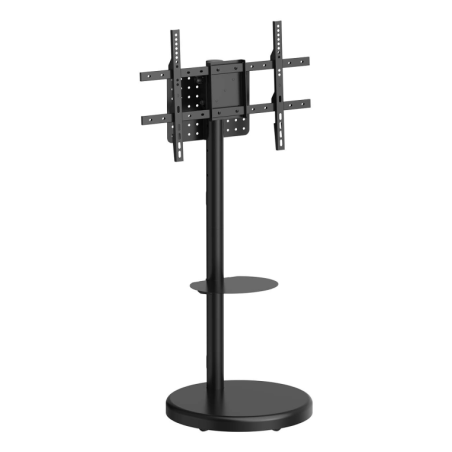 SOPORTE AISENS SUELO RUEDAS BANDEJA DVD PANTALLA 50KG 37-86 NEGRO