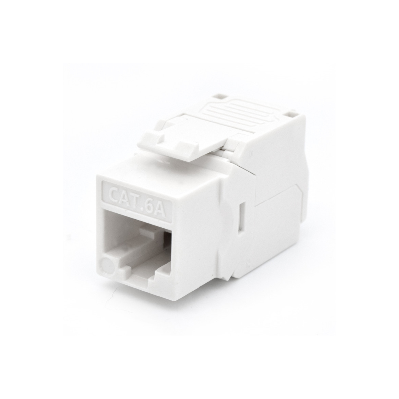 PRESA KEYSTONE WP CAT-6A UTP, TOOLLESS, COLOR BLANCO