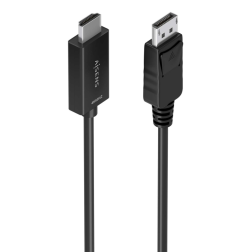 CABLE CONVERSOR AISENS DISPLAYPORT-M A HDMI-M 4K@60HZ NEGRO 3-0M