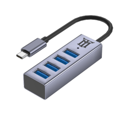 HUB MAILLON PREMIUM TIPO C 3-1 TO USB 3-2 ALUMINIO 4-1