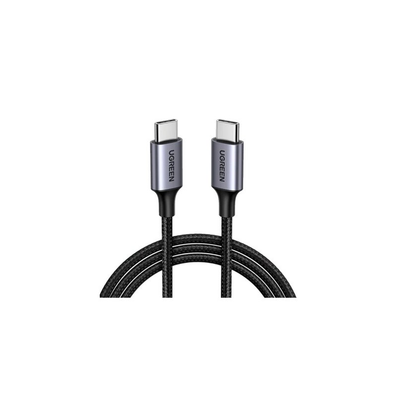 CABLE UGREEN USB-C ALUMINUM TRENZADO 1M BLACK