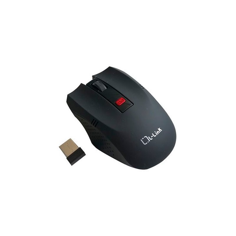 RATON USB L-LINK OPTICO INALAMBRICO NEGRO