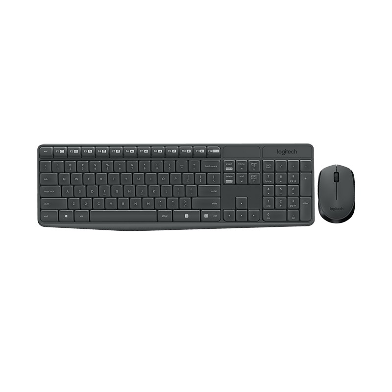 TECLADO+RATÓN LOGITECH MK235 WIRELESS NEGRO