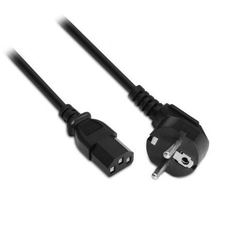 Cable Alimentación Aisens A132-0167- CEE(7-7) Macho - C13 Hembra- Hasta 1500W- 1-5m- Negro