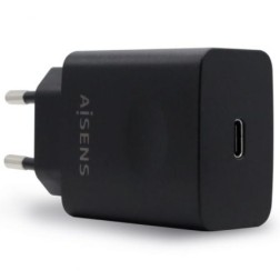 Cargador de Pared Aisens ASCH-1PD20-BK- 1xUSB Tipo-C- 20W