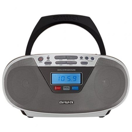 Radio CD Aiwa BoomBox BBTU-400SL- 6W- Plata