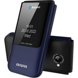 Teléfono Móvil Aiwa FP-24BL para Personas Mayores- Azul