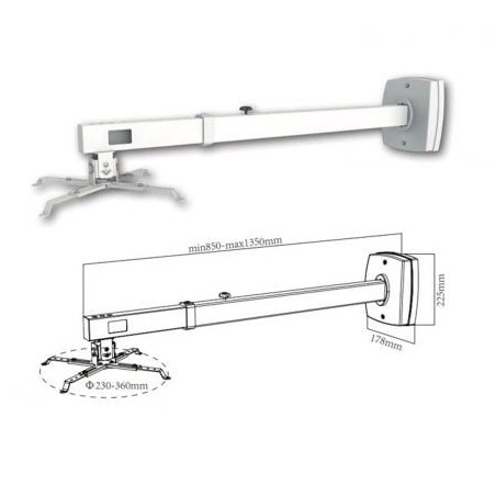 Soporte de Pared para Proyector Approx appSV03P- Extensible- hasta 10kg