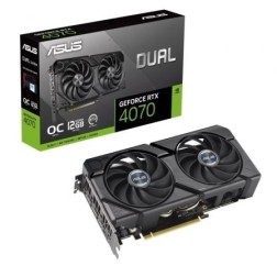 Tarjeta Gráfica Asus Dual GeForce RTX 4070 EVO OC Edition- 12GB GDDR6X