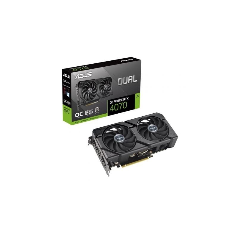 Tarjeta Gráfica Asus Dual GeForce RTX 4070 EVO OC Edition- 12GB GDDR6X