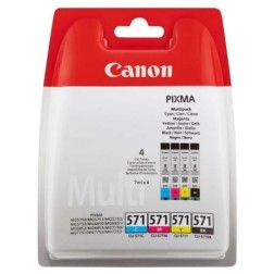 Cartucho de Tinta Original Canon CLI-571 Multipack- Cian- Magenta- Amarillo- Negro