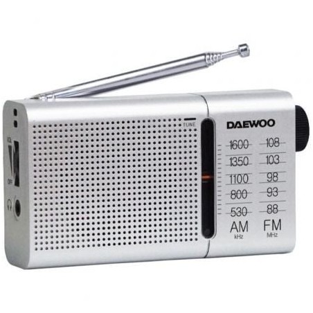 Radio Portátil Daewoo DW1037- Plateada