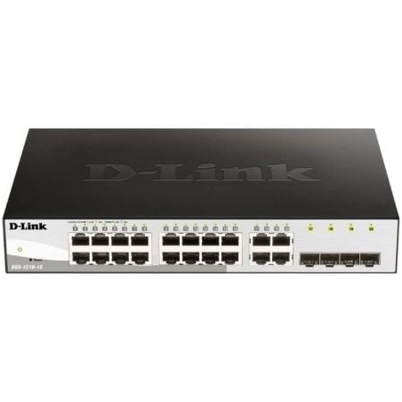 Switch Gestionado D-Link DGS-1210-16 16 Puertos- Gigabit 10-100-1000- SFP