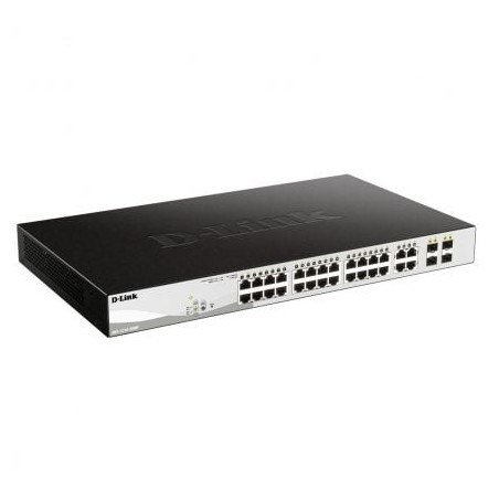 Switch D-Link Smart Plus DGS-1210-28MP 28 Puertos- RJ-45 10-100-1000 PoE- SFP