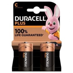 Pack de 2 Pilas C Duracell LR14- 1-5V- Alcalinas