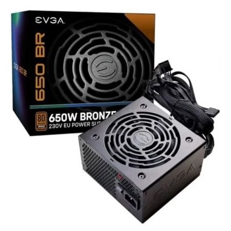 Fuente de Alimentación EVGA 650 BR- 650W- Ventilador 12cm- 80 Plus Bronze