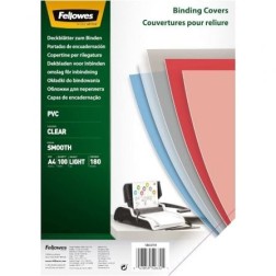 Portadas de PVC Fellowes 5375901- A4- 180 Micras- 100 unidades- Transparente