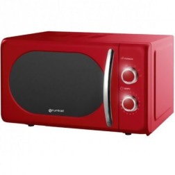 Microondas Grunkel Vintage MW-20ROJO- 700W- Capacidad 20L- Rojo