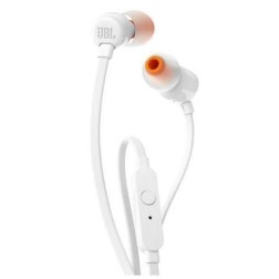 Auriculares Intrauditivos JBL Tune 110- con Micrófono- Jack 3-5- Blancos