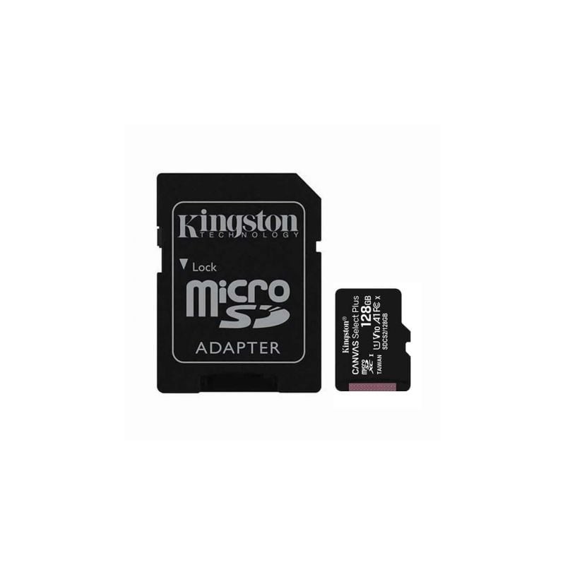 MEM MICRO SDXC 128GB KINGSTON CANVAS SELECT+ADAPT