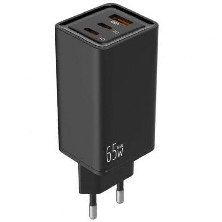 Cargador Universal Leotec LECSPH65W3K- 2xUSB Tipo-C- 1xUSB- 65W