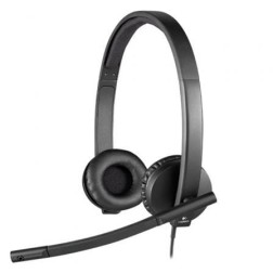 Auriculares Logitech H570E- con Micrófono- USB- Negros