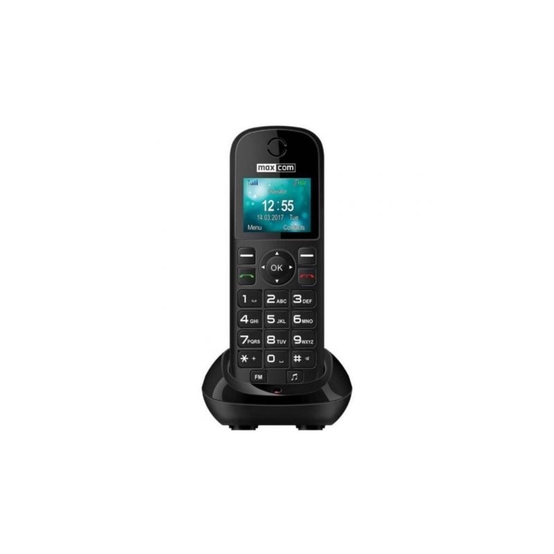 Teléfono Inalámbrico Maxcom MM35D- Negro