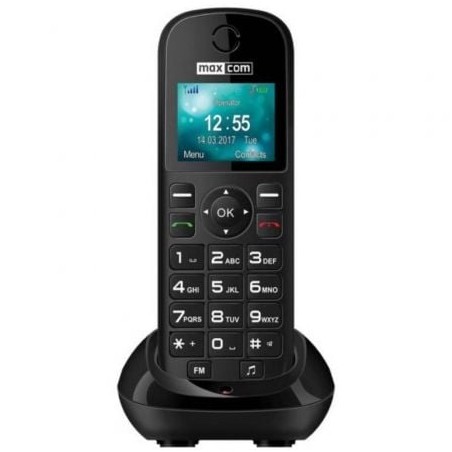 Teléfono Inalámbrico Maxcom MM35D- Negro