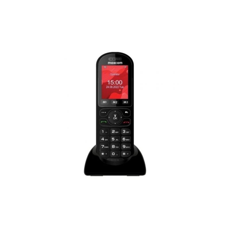 Teléfono Inalámbrico Maxcom MM39D- Negro