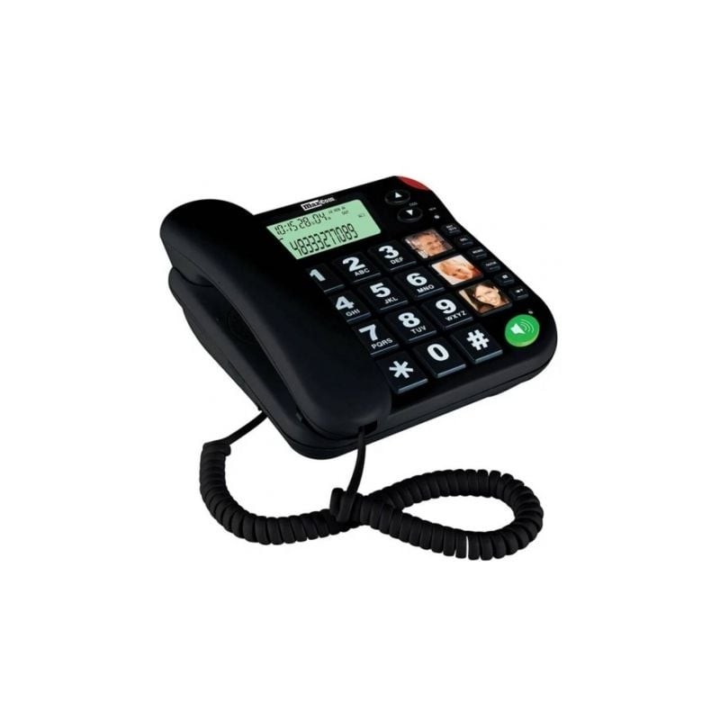 Telefono fijo maxcom kxt480 black