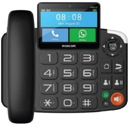 Teléfono Inalámbrico Maxcom MM42D 4G- Negro