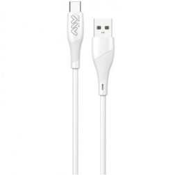 Cable USB 2-0 Tipo-C Myway MWUSC0019- USB Macho - USB Tipo-C Macho- 1m- Blanco