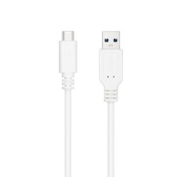 Cable USB 3-1 Tipo-C Nanocable 10-01-4000-W- USB Tipo-C Macho - USB Macho- 50cm- Blanco