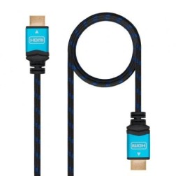 Cable HDMI 2-0 4K Nanocable 10-15-3703- HDMI Macho - HDMI Macho- 3m- Negro