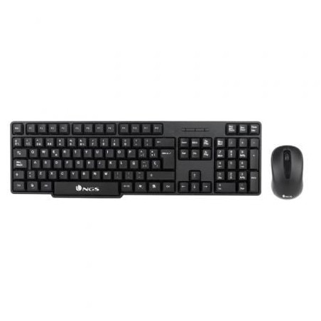 TECLADO + RATÓN NGS WIRELESS EUPHORIAKIT USB NEGRO