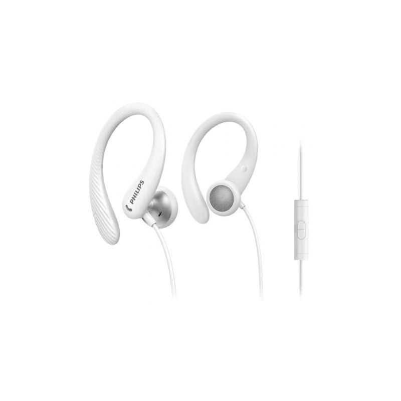 Auriculares Deportivos Philips TAA1105WT- con Micrófono- Jack 3-5- Blancos