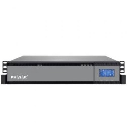 SAI Online Phasak Rack 19" 2000 VA Online LCD- 2000VA-1800W- 4 Salidas- Formato Rack