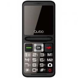 Teléfono Móvil Qubo X-10 para Personas Mayores- Negro