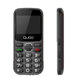 Teléfono Móvil Qubo X-230BKC para Personas Mayores- Negro