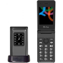 Teléfono Móvil Qubo X-28BKC para Personas Mayores- Negro