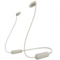 Auriculares Inalámbrico Intrauditivos Sony WI-C100- con Micrófono- Bluetooth- Beige