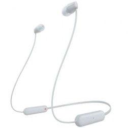 Auriculares Inalámbrico Intrauditivos Sony WI-C100- con Micrófono- Bluetooth- Blancos