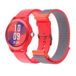 Smartwatch SPC Smartee Duo Vivo 9651R- Notificaciones- Frecuencia Cardíaca- Rojo- Incluye Correa Extra