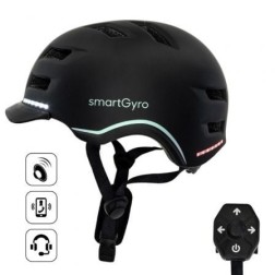 Casco para Adulto SmartGyro Helmet Pro- Tamaño L- Negro