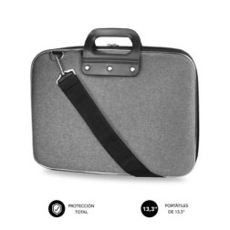 Maletín Subblim EVA Laptop Bag PL para Portátiles hasta 13-3"- Cinta para Trolley- Gris