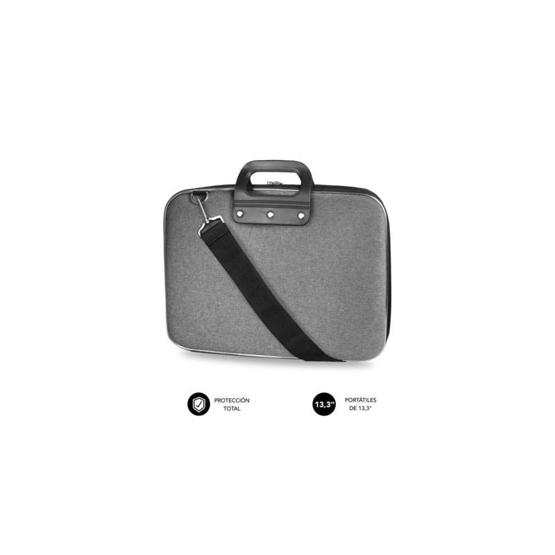 Maletín Subblim EVA Laptop Bag PL para Portátiles hasta 13-3"- Cinta para Trolley- Gris