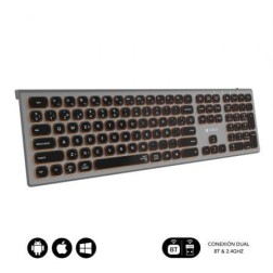 Teclado Inalámbrico Subblim Master- Gris y Negro