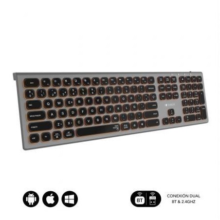 Teclado Inalámbrico Subblim Master- Gris y Negro