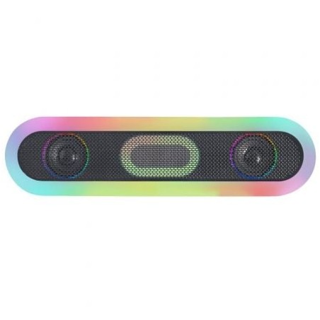 Barra de Sonido con Bluetooth Mars Gaming MSB-ORB- 20W- 2-0- Negra